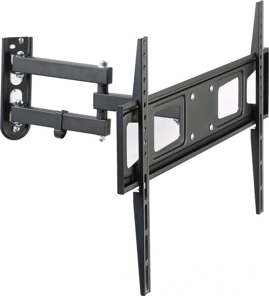 Кронштейн для ТВ и панелей Hama R1 118157 черный 37"-75" макс.30кг поворотно-выдвижной и наклонный